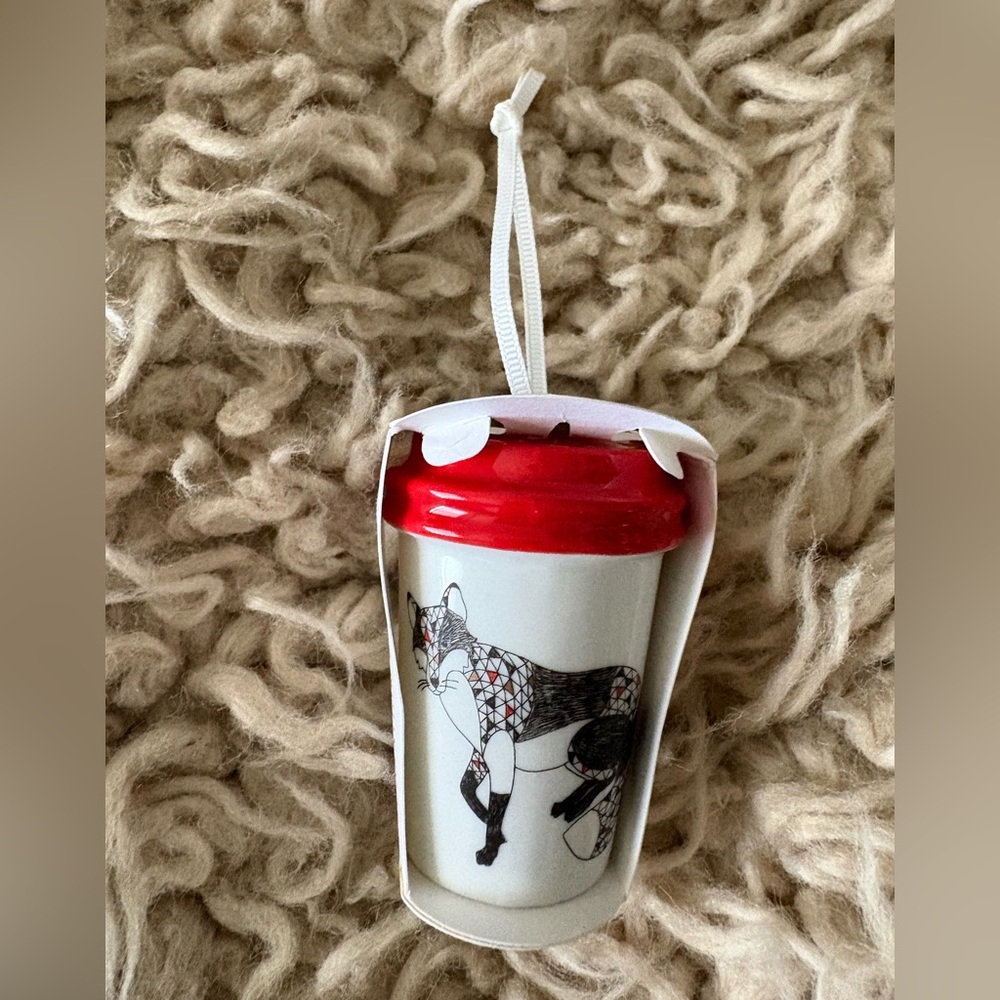 Starbucks Fox Ceramic Ornament